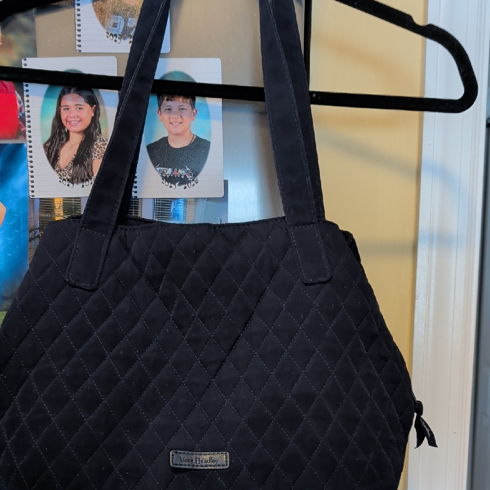 Vera Bradley Black Quilted Shoulder Bag